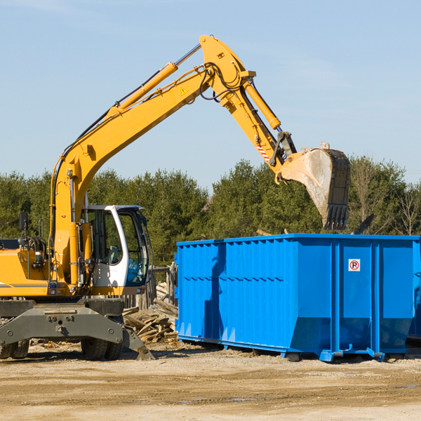 are there any restrictions on where a residential dumpster can be placed in Waterloo OH